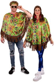 Hippie Verkleed Poncho Paisley