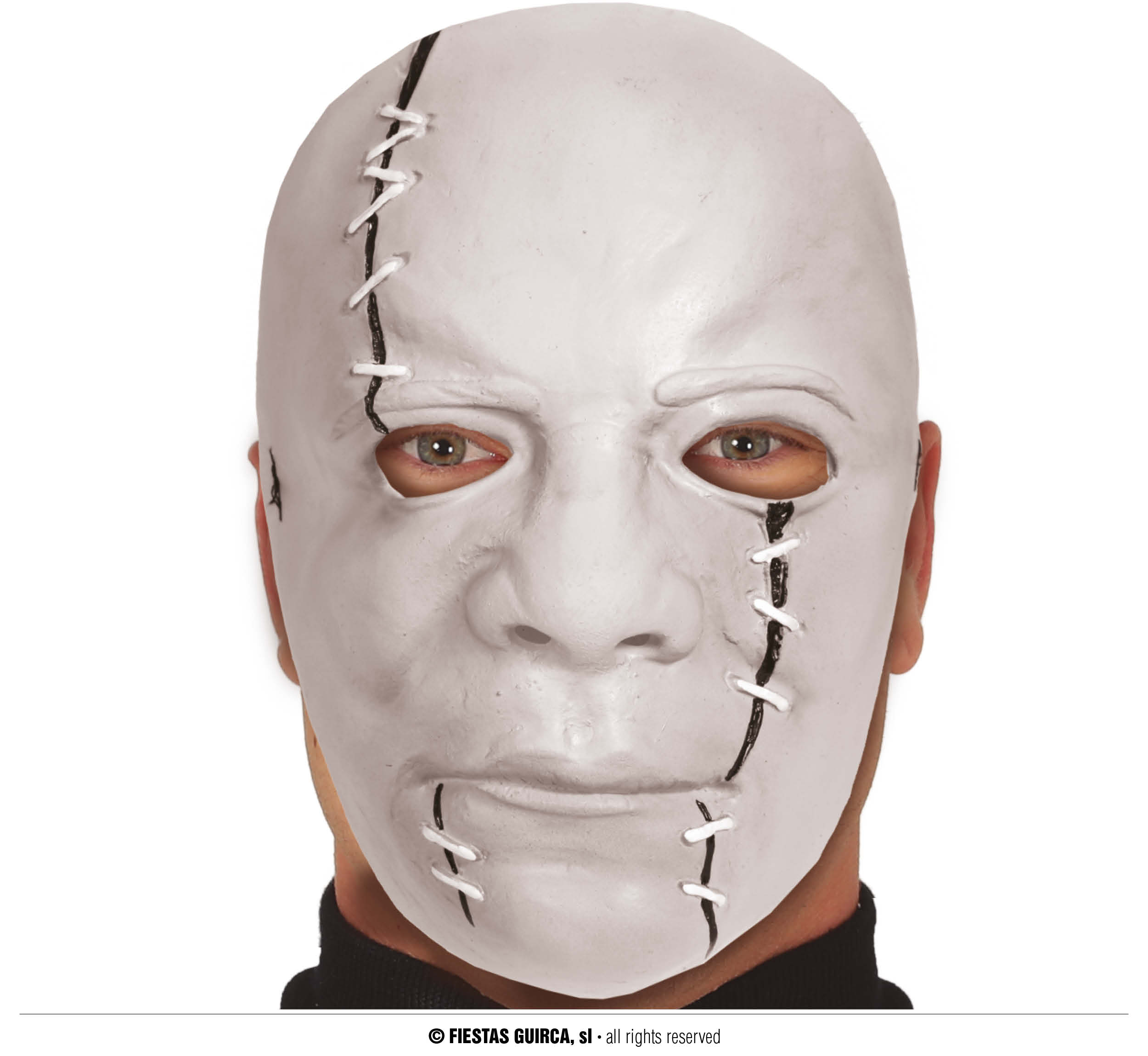 Halloween Latex Halfmasker Killer with Scars                       