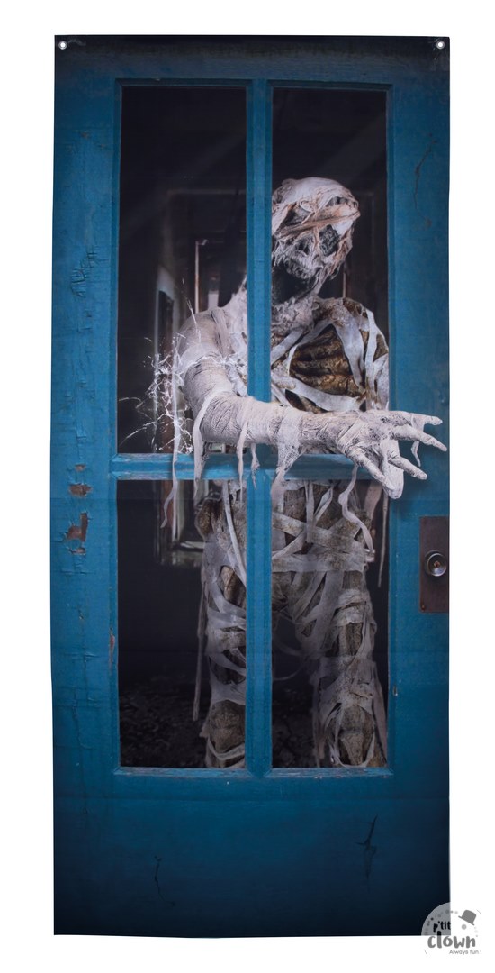 Halloween Deurdeco Creepy Zombie 180x80 cm