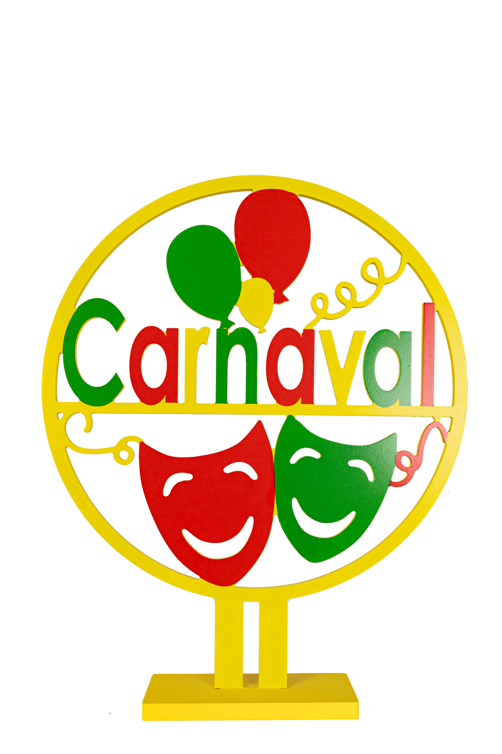 Houten Cirkel Decoratie Carnaval