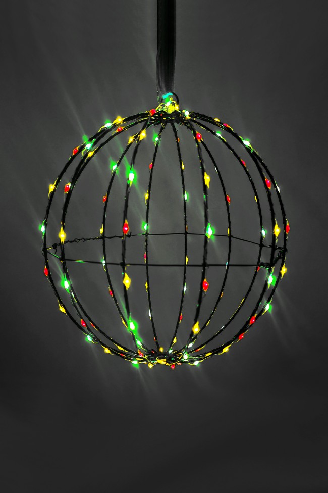 Buitenverlichting  Lichtbol 120 Rood-Geel-Groene Led Lampjes